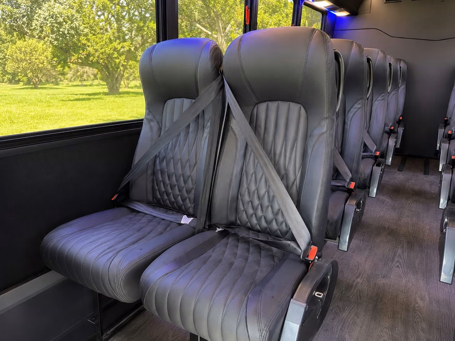 18 passenger minibus interior