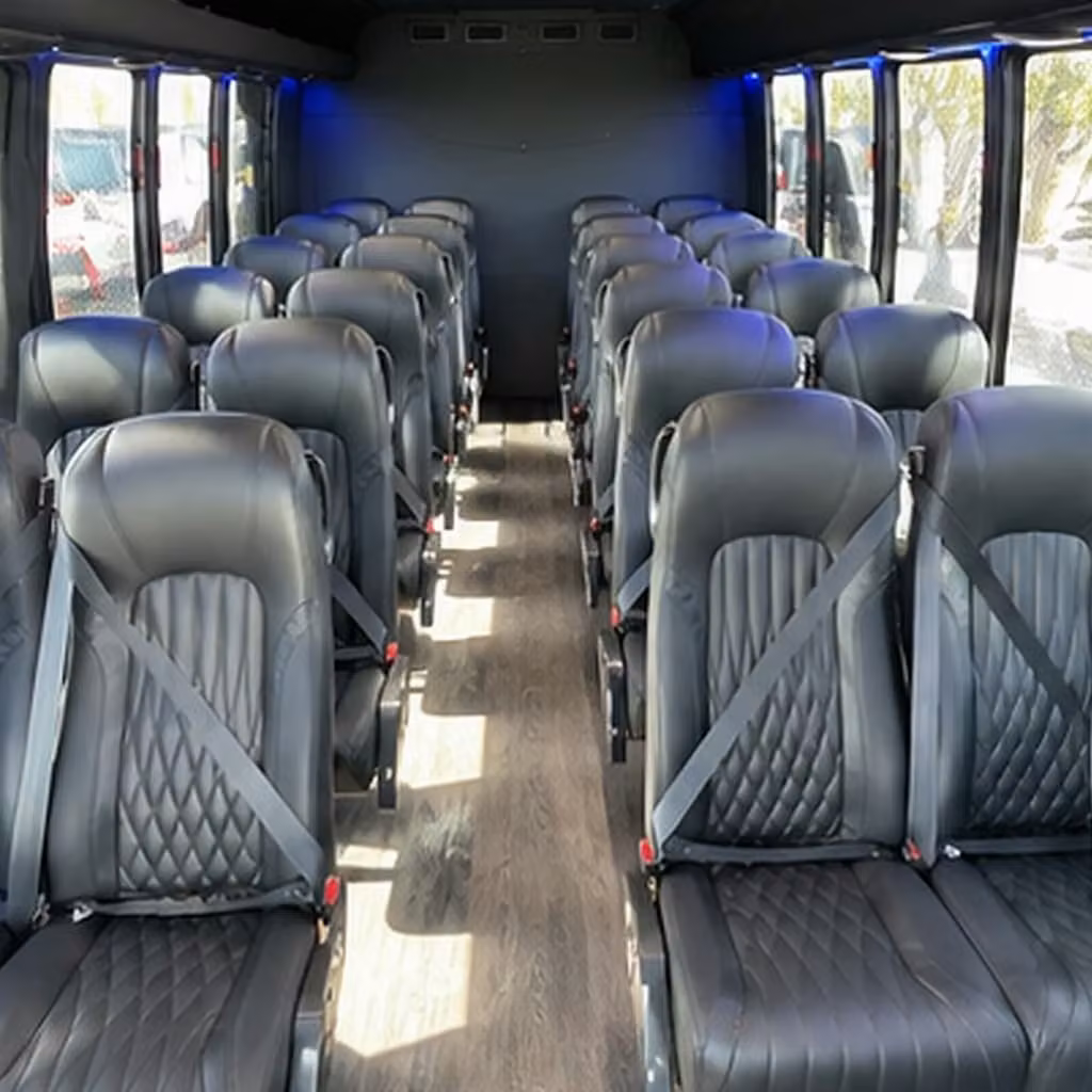 30 passenger minibus inside