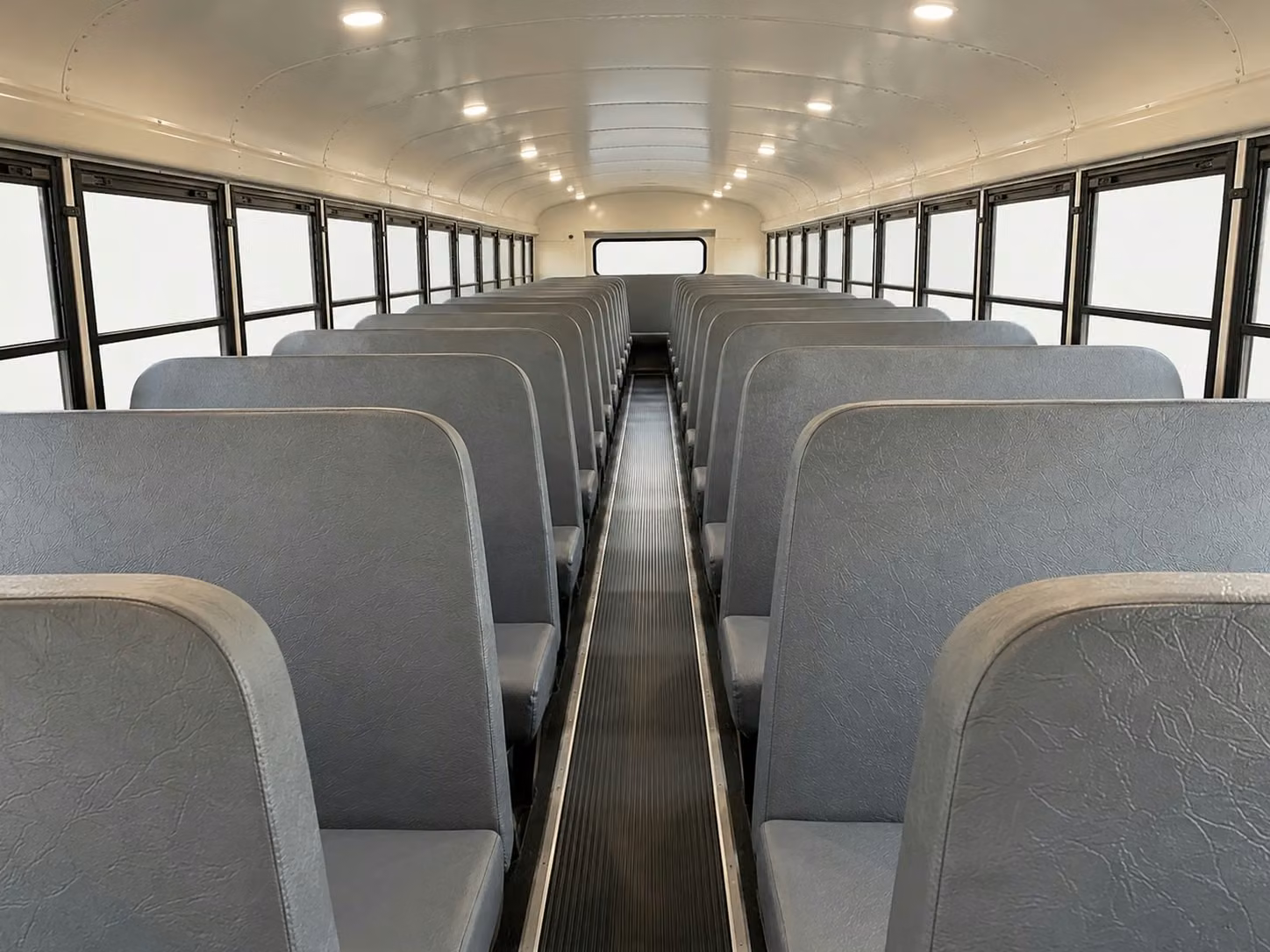 school bus inside
